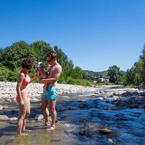 famille rivière la Beaume